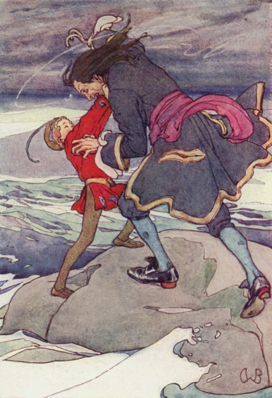 Seguiu-se um combate feroz (cor litho) de Alice Bolingbroke (after) Woodward