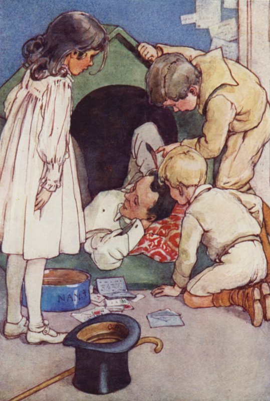 Viveria no Canil até ao regresso dos seus filhos (cor litho) de Alice Bolingbroke (after) Woodward