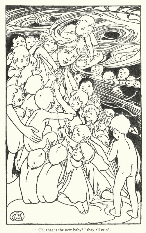 Ilustração para The Water-Babies de Charles Kingsley (litografia) de Alice Bolingbroke (after) Woodward