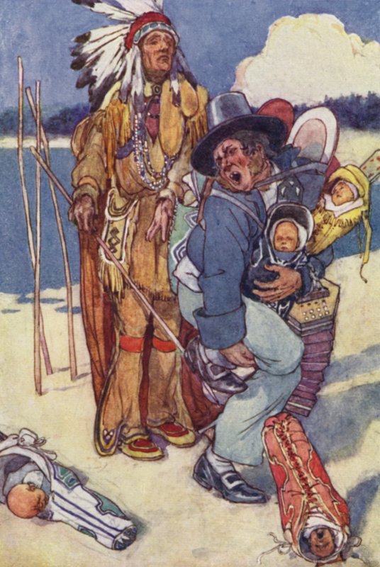 Enfermeira dos Papooses! (cor litho) de Alice Bolingbroke (after) Woodward