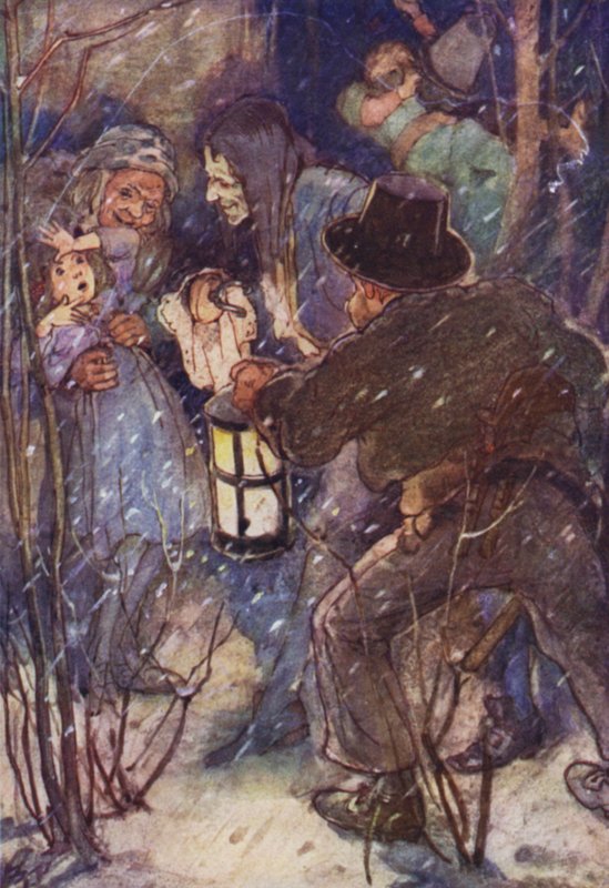 Apreendido por um dos rúfios swarthy (cor litho) de Alice Bolingbroke (after) Woodward