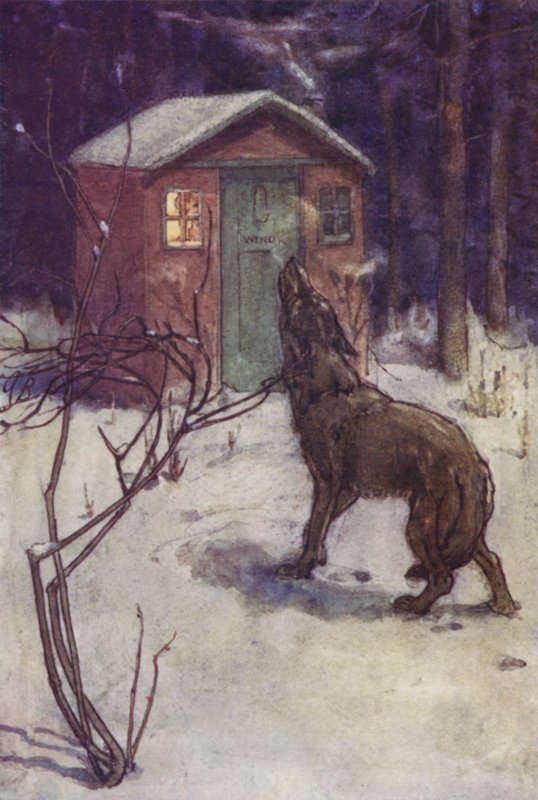 A baía de um lobo (cor litho) de Alice Bolingbroke (after) Woodward