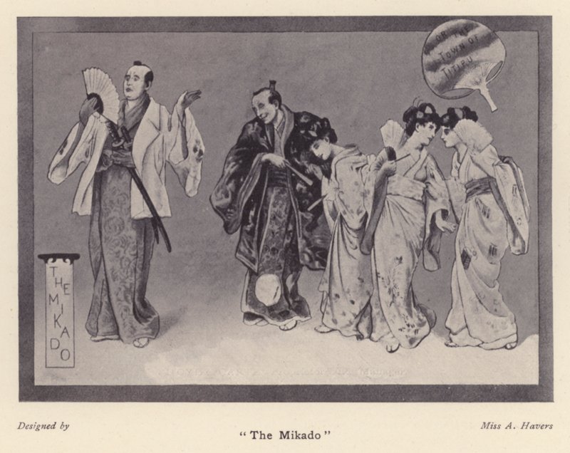 "O Mikado" (litho) de Alice Havers