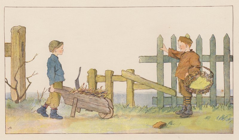 Por conta própria (litografia a cores) de Alice Maud Beddington