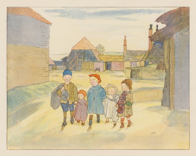 O Dia da Guloseima (litografia a cores) de Alice Maud Beddington