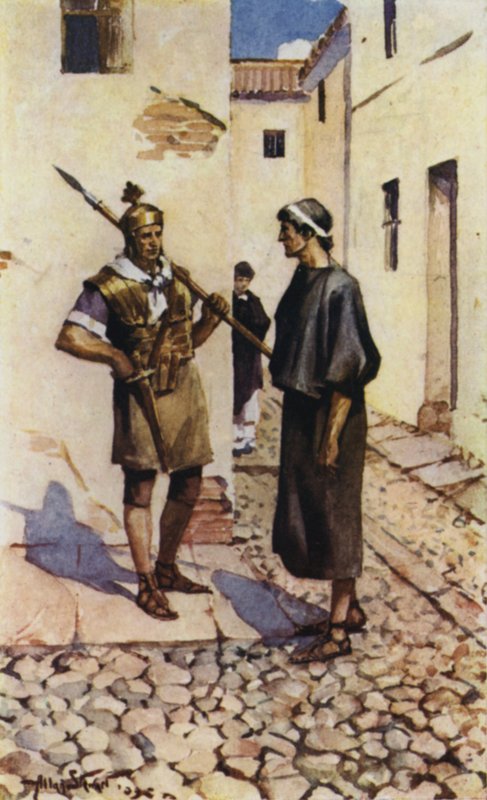 Alban e o Padre (lito colorido) de Allan (after) Stewart