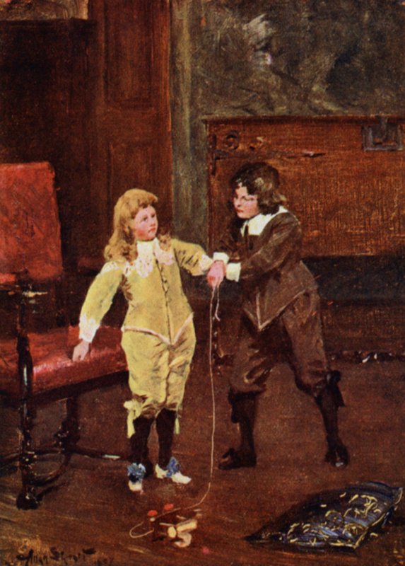 Oliver e Charles (cor litho) de Allan (after) Stewart