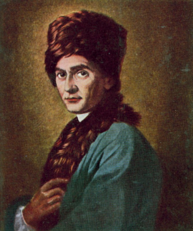Jean-Jacques Rousseau, filósofo e escritor suíço (litografia a cores) de Allan Ramsay