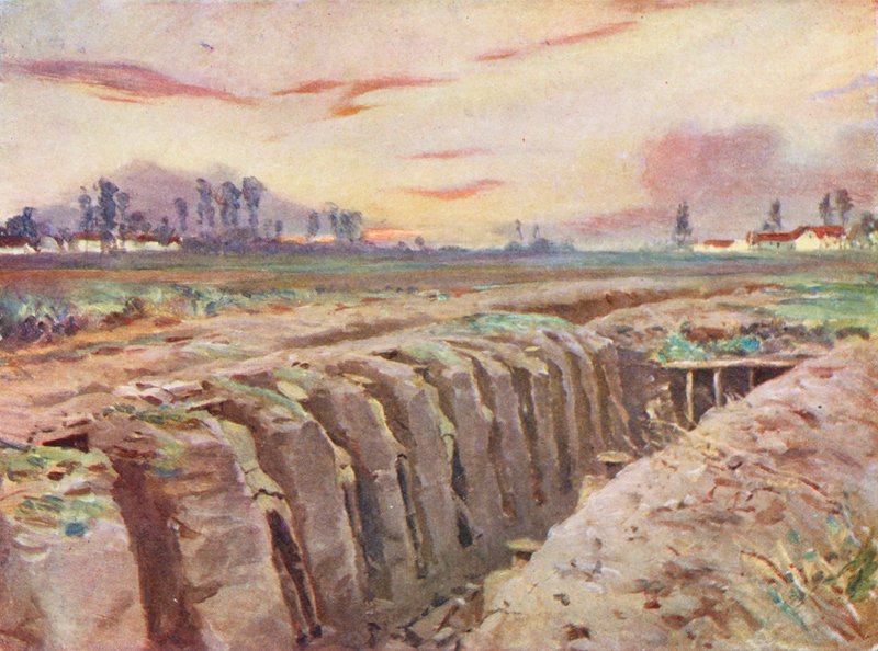 1ª Guerra Mundial: Trincheiras britânicas na Flandres de Allan Stewart
