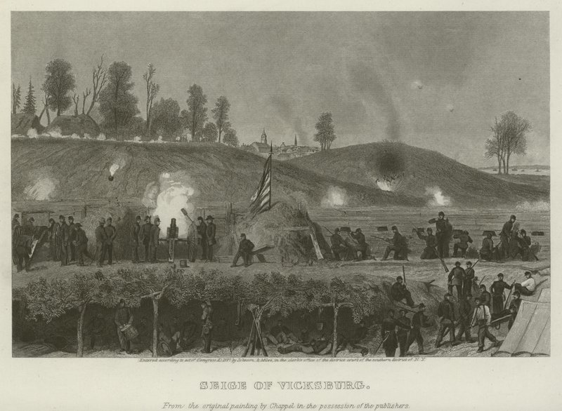Cerco a Vicksburg, 1863 de Alonzo Chappel