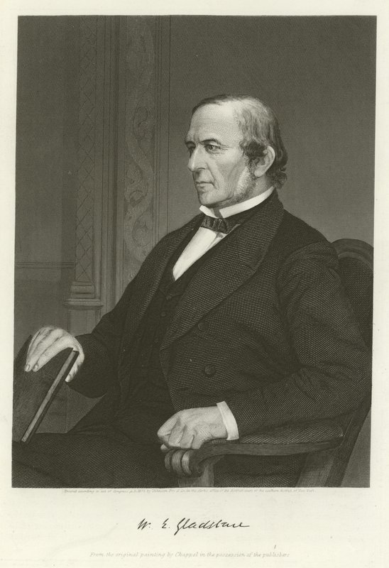 William Ewart Gladstone, político liberal britânico de Alonzo Chappel