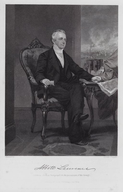 Abbott Lawrence (gravura) de Alonzo (after) Chappel