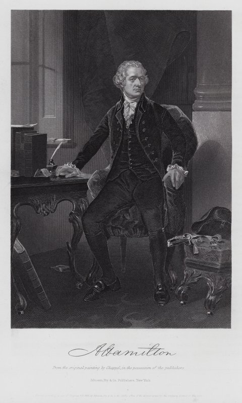 Alexander Hamilton (gravura) de Alonzo (after) Chappel
