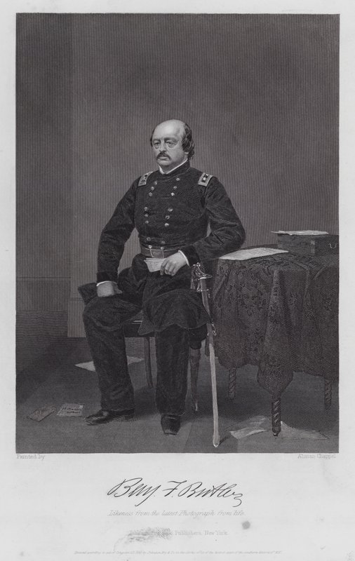 Benjamin F Butler (gravura) de Alonzo (after) Chappel