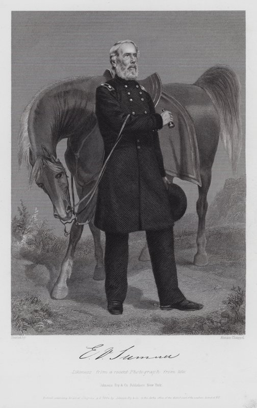 Edwin Vose Sumner (gravura) de Alonzo (after) Chappel