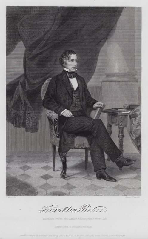 Franklin Pierce (gravura) de Alonzo (after) Chappel