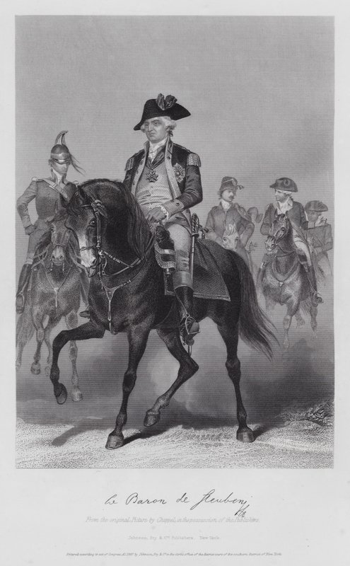 Frederick William Von Steuben (gravura) de Alonzo (after) Chappel