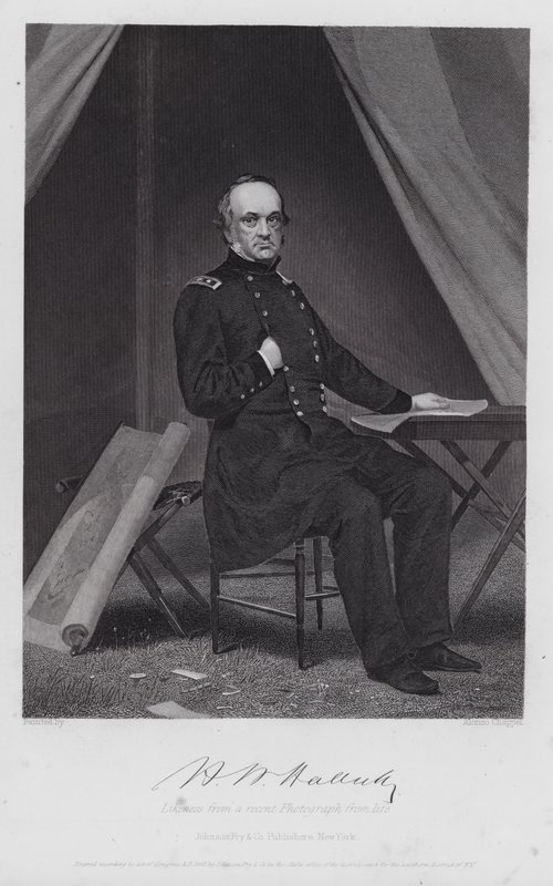 Henry Wager Halleck (gravura) de Alonzo (after) Chappel