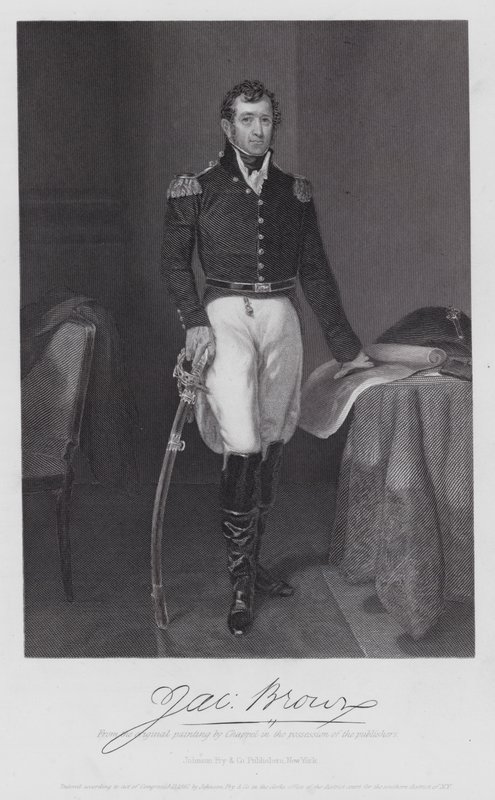 Jacob Brown (gravura) de Alonzo (after) Chappel