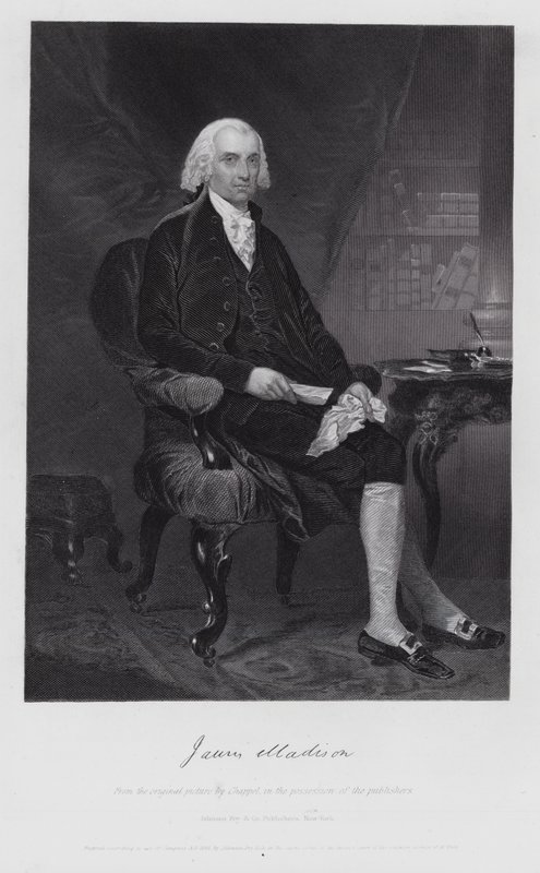 James Madison (gravura) de Alonzo (after) Chappel