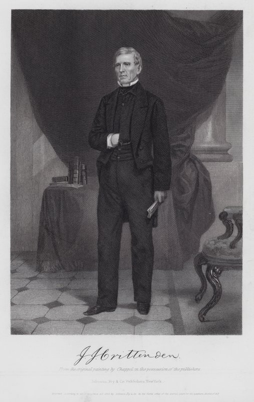 John J Crittenden (gravura) de Alonzo (after) Chappel