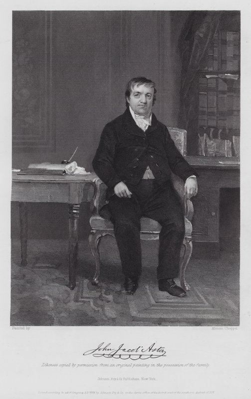 John Jacob Astor (gravura) de Alonzo (after) Chappel