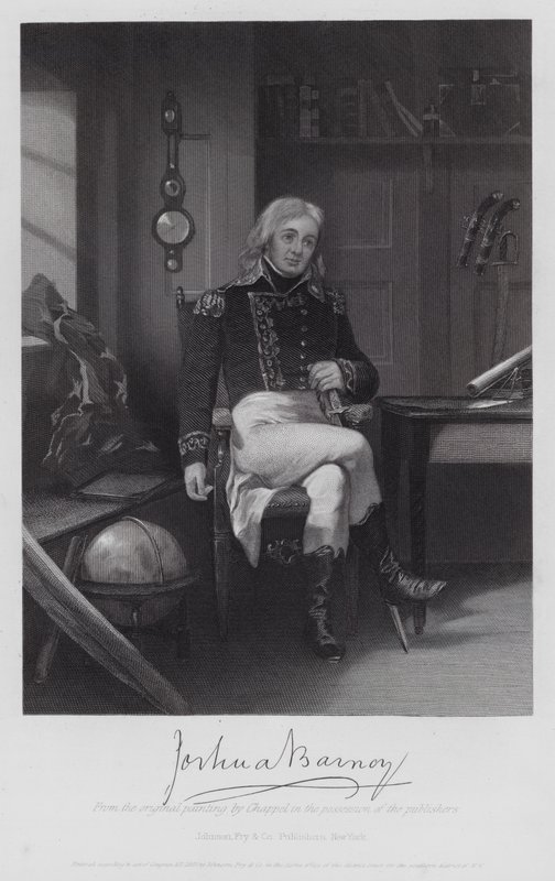 Joshua Barney (gravura) de Alonzo (after) Chappel