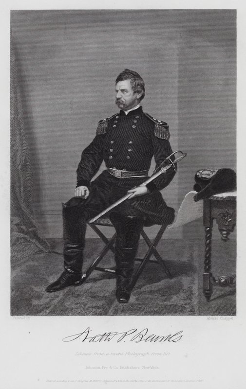 Nathaniel Prentiss Banks (gravura) de Alonzo (after) Chappel
