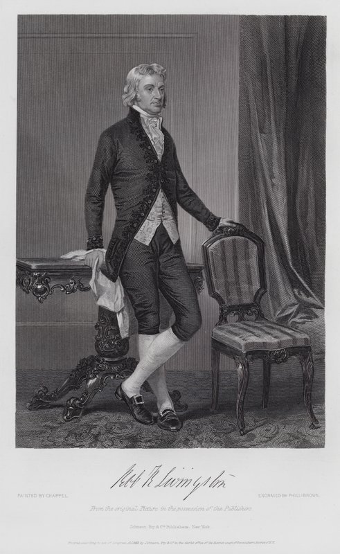 Robert R Livingston (gravura) de Alonzo (after) Chappel