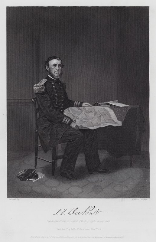 Samuel Francis Dupont (gravura) de Alonzo (after) Chappel
