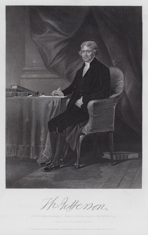 Thomas Jefferson (gravura) de Alonzo (after) Chappel