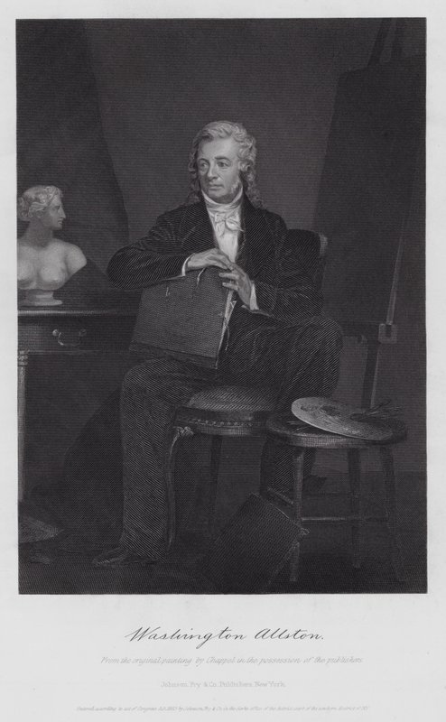 Washington Allston (gravura) de Alonzo (after) Chappel