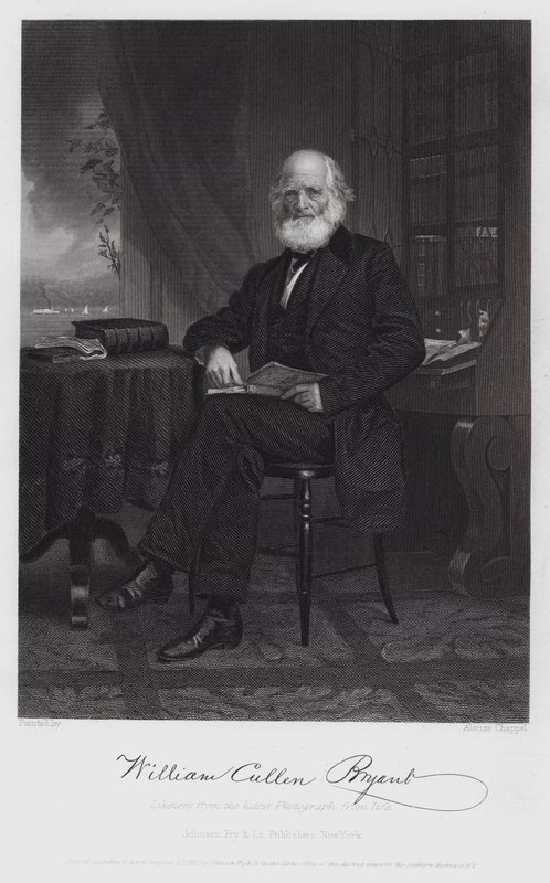 William Cullen Bryant (gravura) de Alonzo (after) Chappel