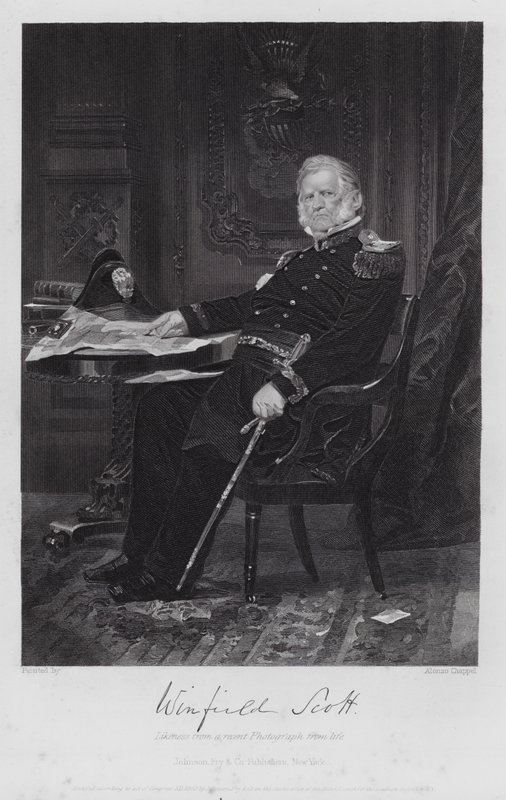 Winfield Scott (gravura) de Alonzo (after) Chappel