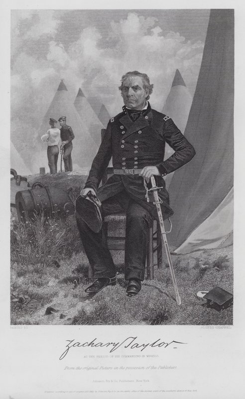 Zachary Taylor (gravura) de Alonzo (after) Chappel