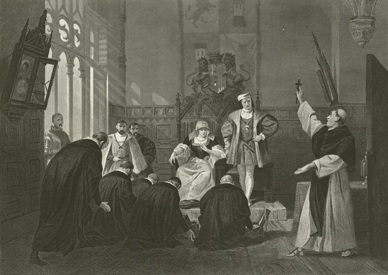 Deputação de judeus antes de Ferdinand e Isabella da Espanha, do século XV de Alonzo Chappel