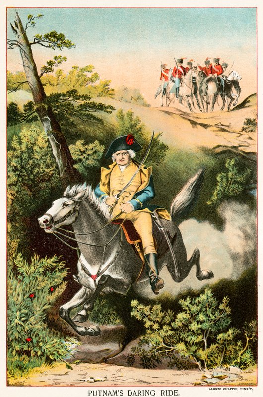 Passeio ousado de Putnam de Alonzo Chappel