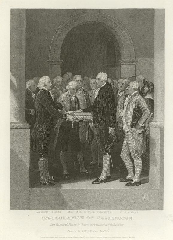 A inauguração de Washington de Alonzo Chappel