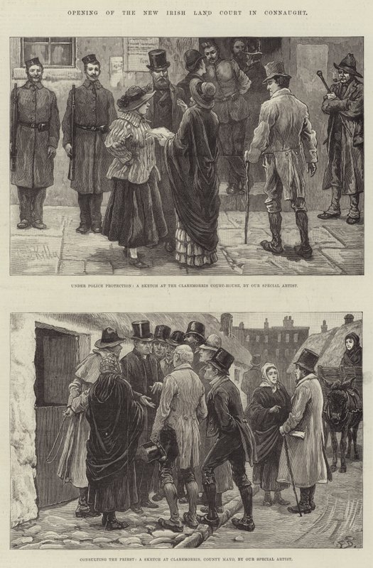 Abertura do Novo Tribunal da Terra Irlandesa em Connaught de Aloysius O