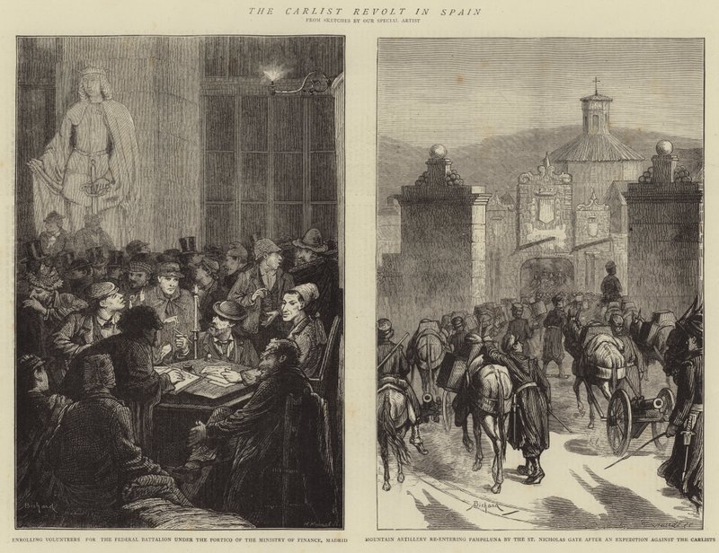 A revolta carlista na Espanha de Alphonse Adolphe Bichard
