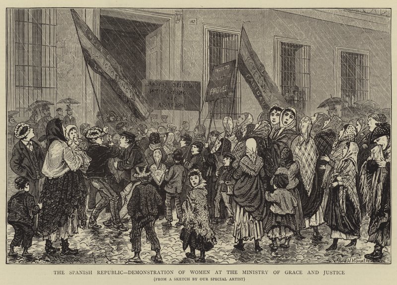 A República Espanhola, Demonstração de Mulheres no Ministério da Graça e Justiça de Alphonse Adolphe Bichard