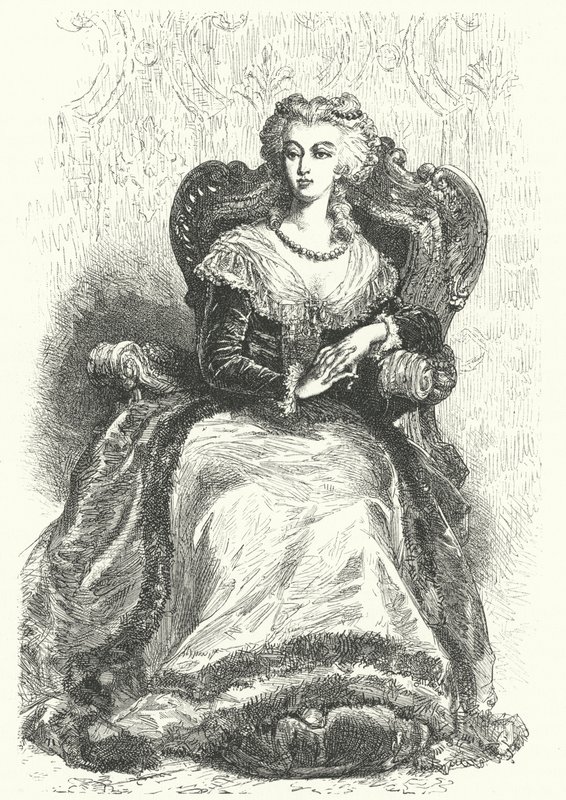 Maria Antonieta, Rainha Consorte de Luís XVI da França de Alphonse Marie de after Neuville