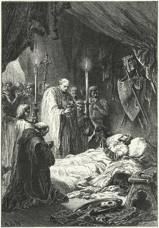 A morte do Rei Luís IX de França de Alphonse Marie de (after) Neuville