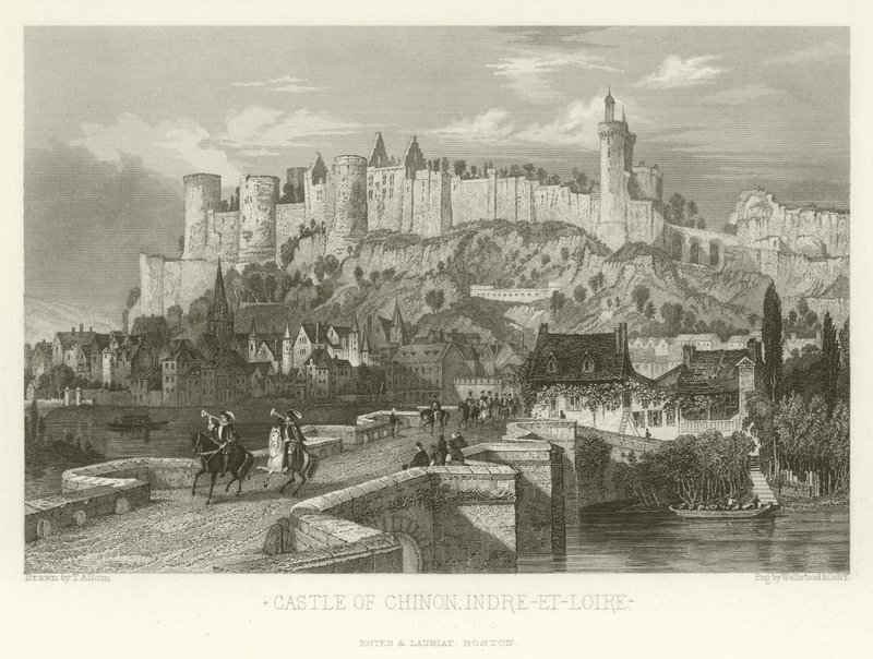 Castelo de Chinon, Indre-et-Loire de Alphonse Marie de Neuville