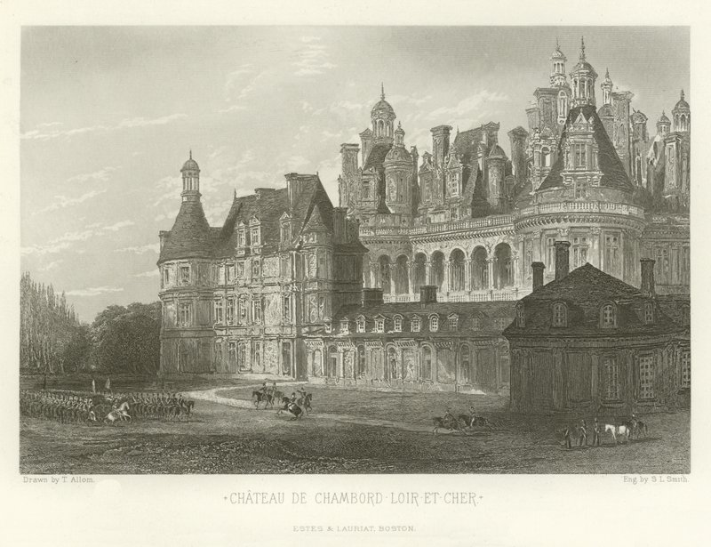 Castelo de Chambord-Loir-et-Cher de Alphonse Marie de Neuville
