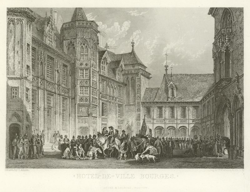Hotel-de-Ville Bourges de Alphonse Marie de Neuville