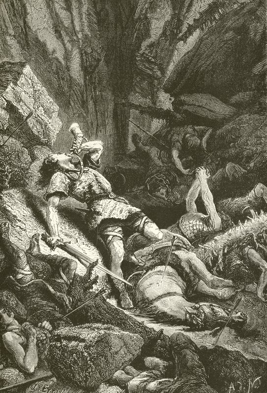 Roland na Roncesvalles de Alphonse Marie de Neuville