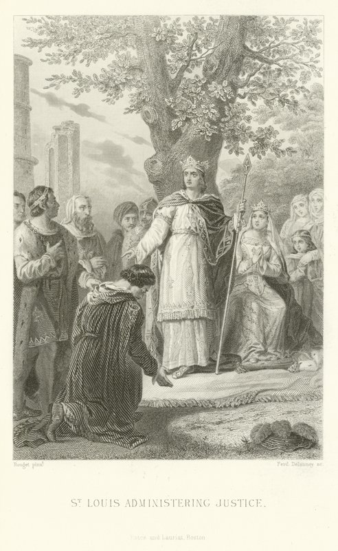 St Louis administrando justiça de Alphonse Marie de Neuville