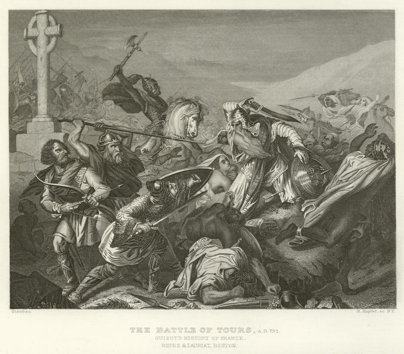 A Batalha de Tours, AD 732 de Alphonse Marie de Neuville