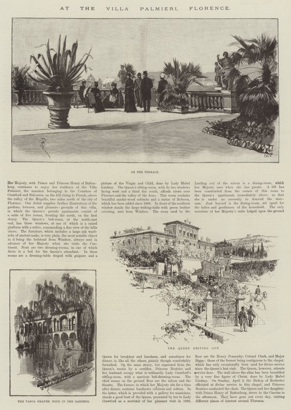 Na Villa Palmieri, Florença de Amedee Forestier